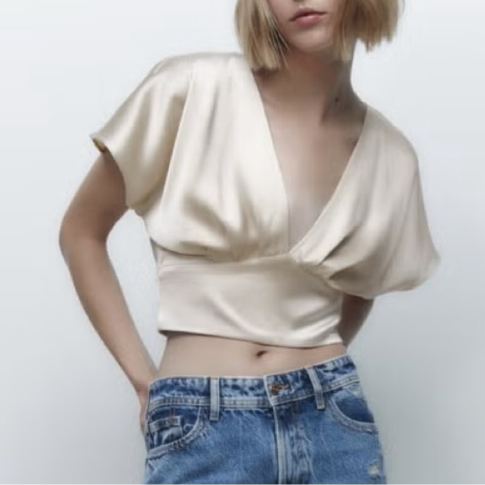 Elegant Cream Women's Top